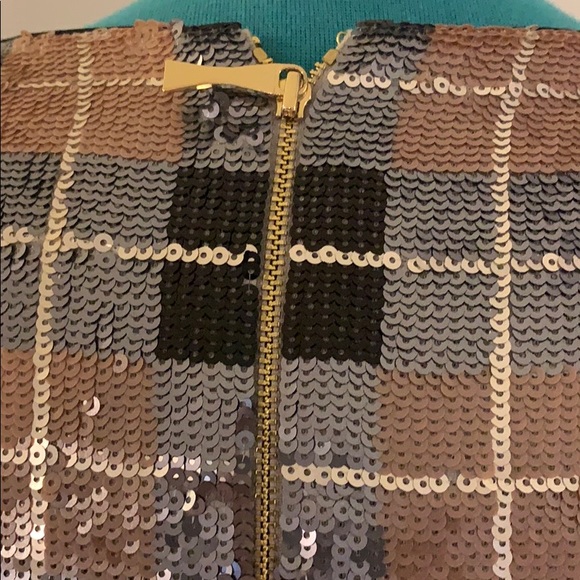 Kate spade sequin dress plaid sz 4 - Picture 8 of 9
